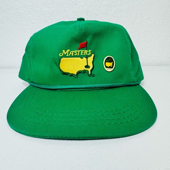 Masters Other - Vintage 1994 Masters Golf Pin And Hat Rare Clean Green Adjustable